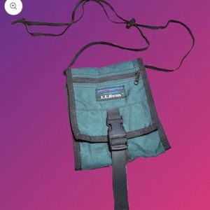 L L Bean Vintage Crossbody Wallet Passport Holder